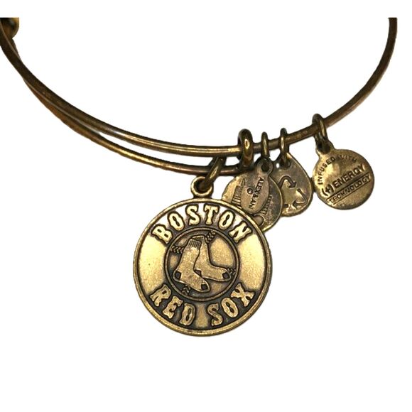 Alex and Ani Gold Boston Red Sox Bangle - Picture 1 of 4